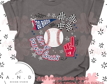 Saint Louis Baseball Doodle PNG