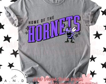 Hornets Wave PNG - purple
