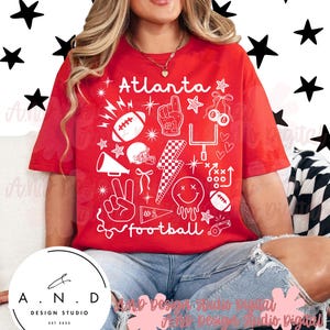 Atlanta Football Doodle PNG