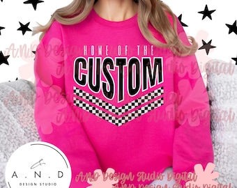 Custom Checkered Mascot PNG Design