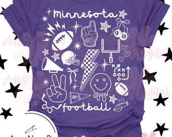 Minnesota Football Doodle PNG