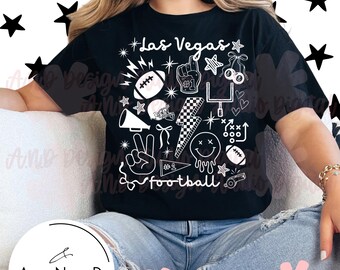 Las Vegas Football Doodle PNG