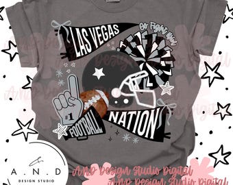 Las Vegas Nation Football Doodle PNG