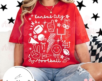 Kansas City Football Doodle PNG