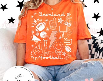 Cleveland Football Doodle PNG