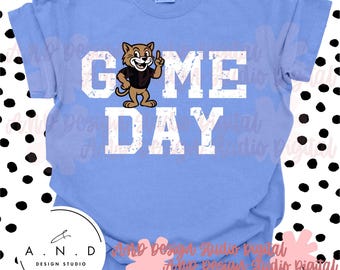 GAME DAY Cat PNG