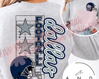 Dallas Football Doodle PNG