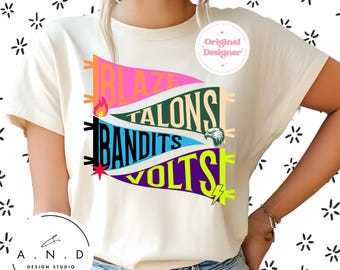 Blaze Talons Bandits Volts Pennant Flag - PNG