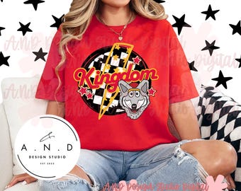 Kansas City Football KINGDOM CHECKERED Mascot PNG