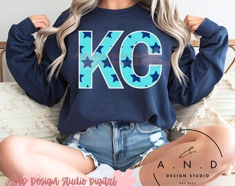 KC Stars- teal/navy PNG