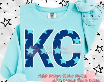 KC Stars- navy/teal PNG