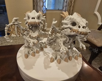 Dragón de hueso esquelético, figura totalmente articulada