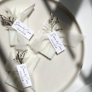 50 Wedding Favors, Personalized Handmade Mini Guest Soaps Perfect for Weddings – Bridal Showers – Baby Showers favors,  Natural Scented Soap