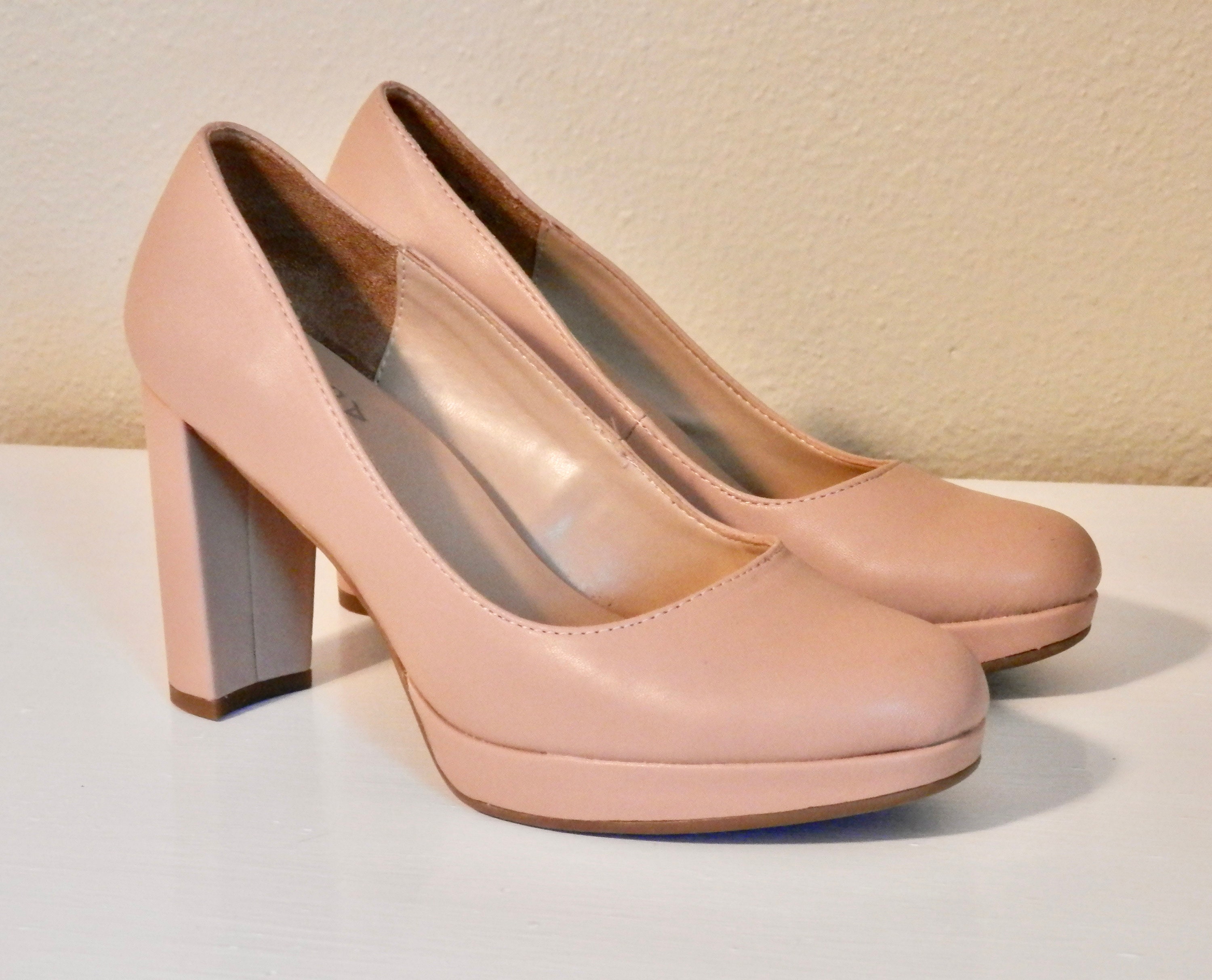 Nude platform court shoes clearance