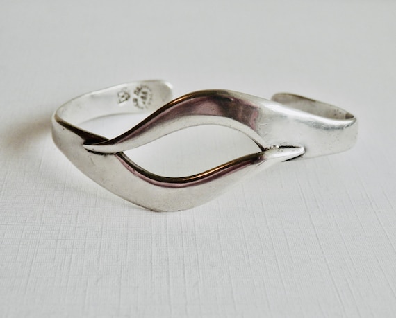 Mexican Bracelet, Sterling Silver Cuff Bracelet, … - image 1
