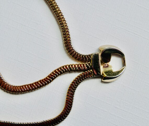 Rare Vintage MONET Bracelet, Elite Series, Gold T… - image 6