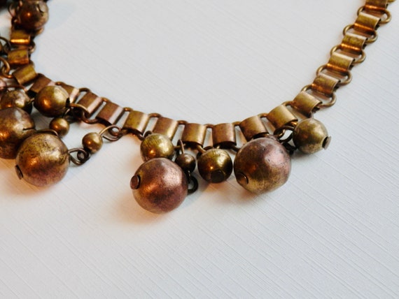Art Deco Necklace, Haskell Style, Book Chain Chok… - image 7