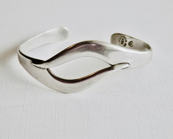 Mexican Bracelet, Sterling Silver Cuff Bracelet, … - image 7