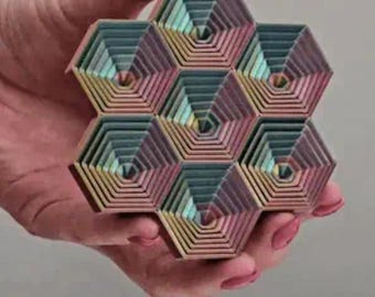Hexagon fidget toy for desk