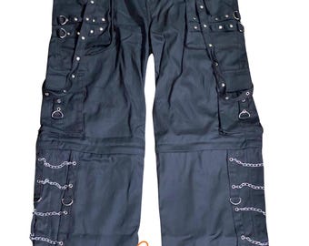 デニム・ジーパン Marithe + Francois Girbaud W STRAIGHT CROP DENIM PANTS black VTG Le Jean De Marithe Francois Girbaud Black Jeans 40x32