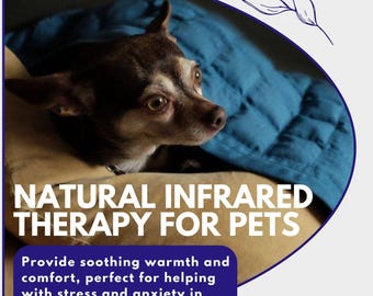 Infrared Health Blanket for Dogs – Calming Pet Bed, Anxiety & Stress Relief