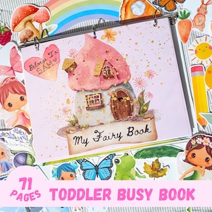Fairy Busy Book Printable Toddler Preschool Learning Binder Homeschool Montessori Busy Binder Printable Quiet Book Digital PDF Busy Book PDF