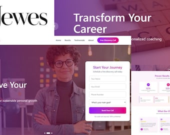 Je concevrai une page de destination professionnelle avec une livraison en 1 heure