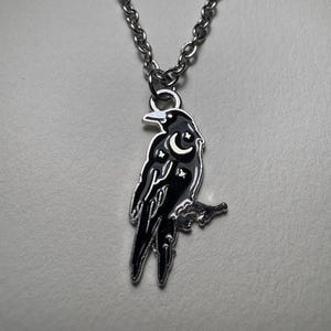 Raven Pendant Necklace