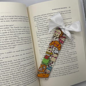 Comfort Food Bookmark, Acrylic Bookmark, Book Lover, Book Club Gift, Gift for her, Book Accessories