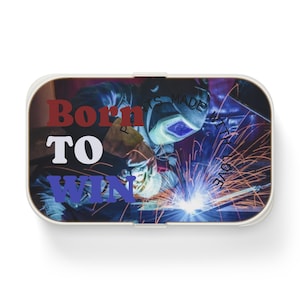 Welding-Themed Bento Lunch Box, Inspiring Meal Prep Container, Food Storage for Welders, Back-to-School, Gift for Craftsmen
