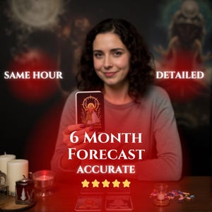 6 Month Forecast Tarot Reading, Detailed Tarot Reading, Psychic Reading, Same Hour Reading, Honest Tarot Reading, Tarot Cards Reading