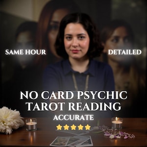 Keine Karten Psychische Tarot-Lesung, Detaillierte Tarot-Lesung, Psychische Legung, Same Hour Legung, Ehrliche Tarot-Lesung, Tarotkarten-Lesung