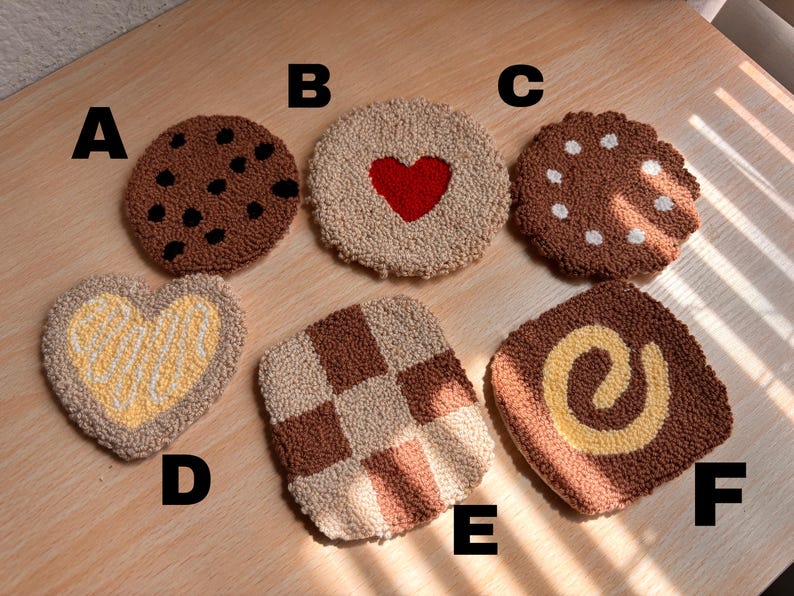 Cookie Coasters, Cookie Mug Rugs, Mug Rugs, Coster, Cute Mug Rugs, Mug ...