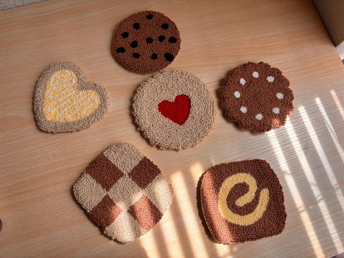Cookie Coasters, Cookie Mug Rugs, Mug Rugs, Coster, Cute Mug Rugs, Mug ...