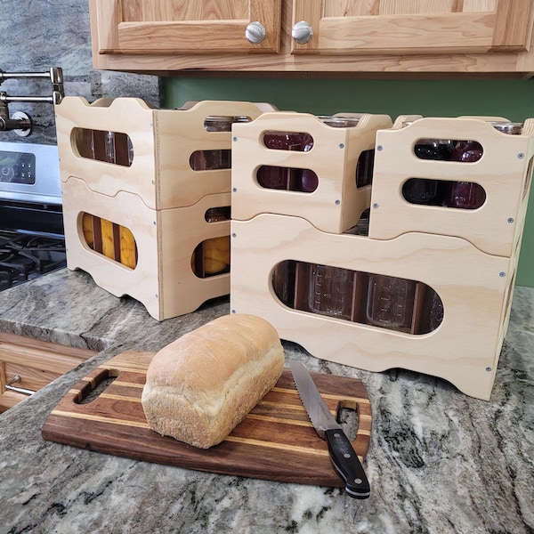 Stackable Canning Jar Crate System