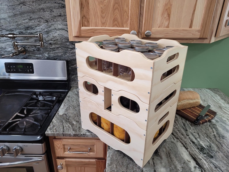 Stackable Canning Jar Crate System - Etsy
