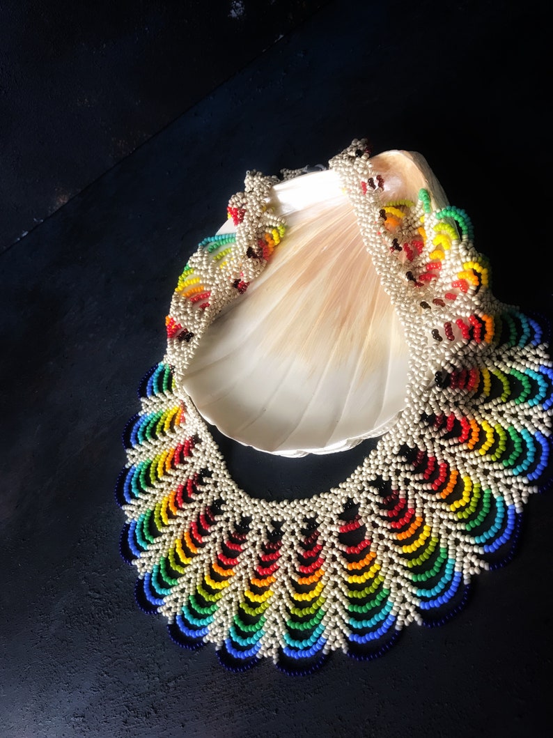 Collar LGBT delicado, collar de declaración arco iris, collar del orgullo gay, collar de collar multicolor imagen 7