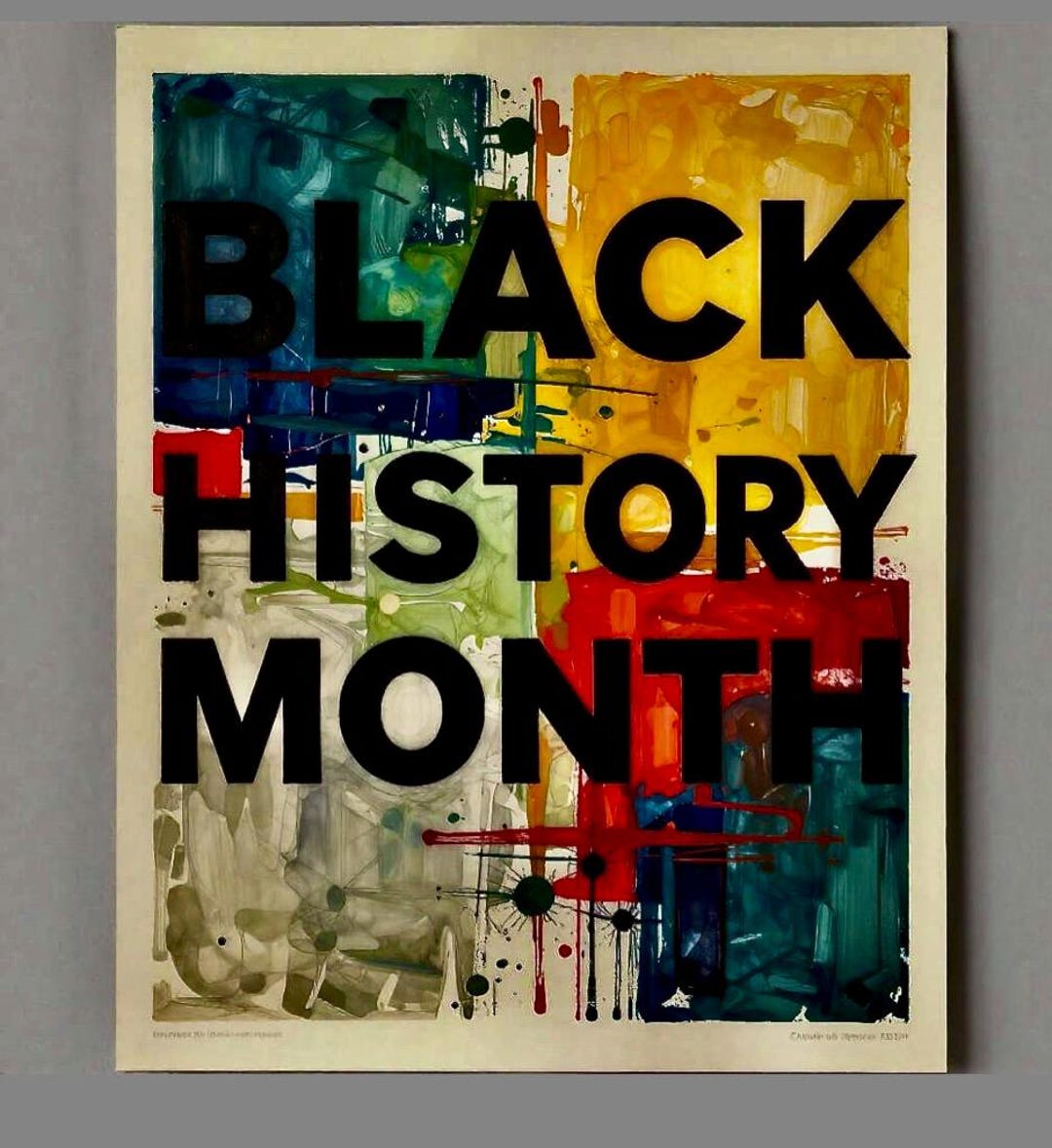 Black History Month - 5 Posters - 330x360 - Download to Print - Etsy