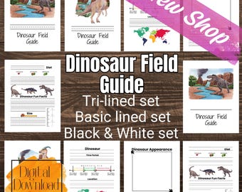 Dinosaur Field Guide: Printable Paleontology Study (Digital Download)