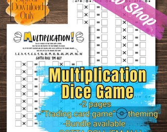Multiplication Dice Game | Fun Math