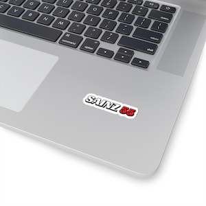Carlos Sainz Vinyl Decal, Formula 1 Ferrari Sticker,  Motorsport Gift, Racing Sticker, Laptop Decal, F1 Fan Gift, Car Sticker