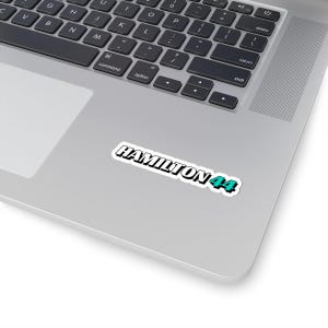 Lewis Hamilton Formula 1 Mercedes Color Vinyl Sticker - Kiss-Cut Stickers, Decal, Car Sticker, Laptop Sticker, Racing Fan Gift, Sports