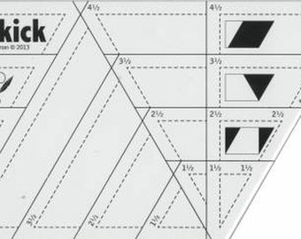 Sidekick Ruler / Jaybird Quilts / Julie Herman / Diamonds / Triangles / Sewing / Quilting / Measuring / Rotary Cutting / Acrylic / JBQ202