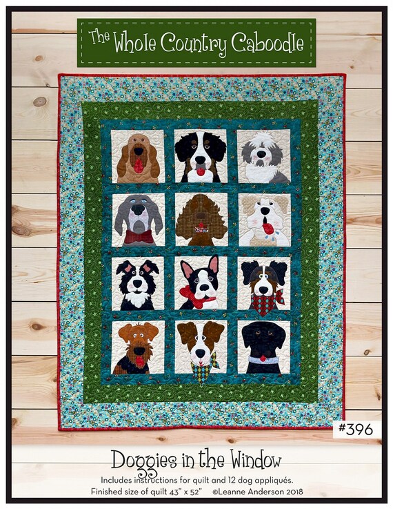 From The Whole Country Caboodle NEW WRAPPED IN WINTER APPLIQUE QUILT PATTERN