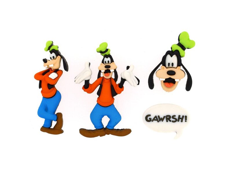 Button Licensed Character Goofy Disney Set Buttons Crafts Novelty Shank Sewing 3jL4A5Rq