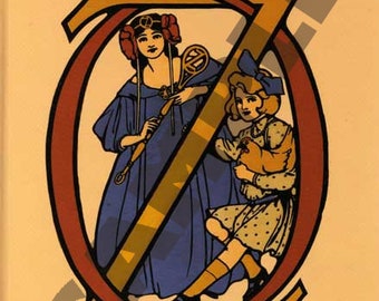 Ozma of OZ Book Cover / Cross Stitch Chart / .PDF / Download / Embroidery / Needlework / Graph