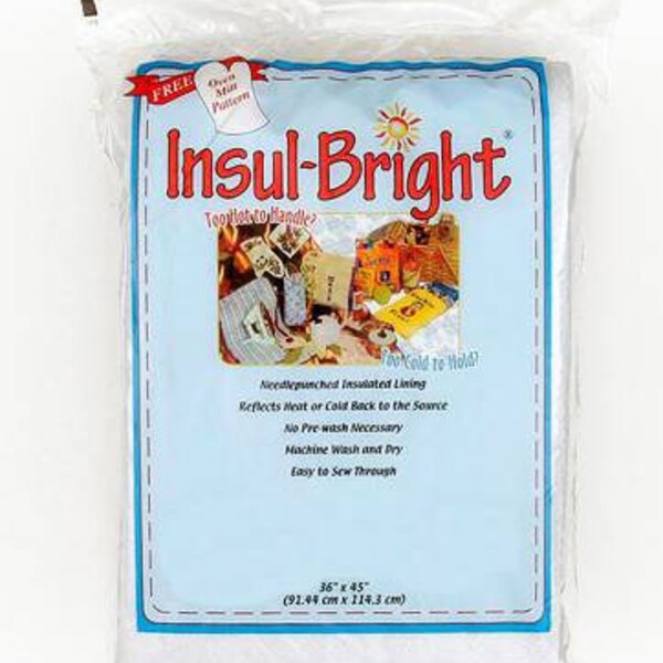 Insul-Bright / Insulated Polyester Batting / Warm Company / Batting for Oven Mitts / Casserole Covers / Pot Holders / Insulation / Hot Pads