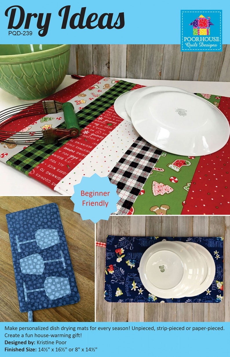 Dry Ideas Pattern & Bosal Precut Mat / Placemat Craft Pack / Etsy