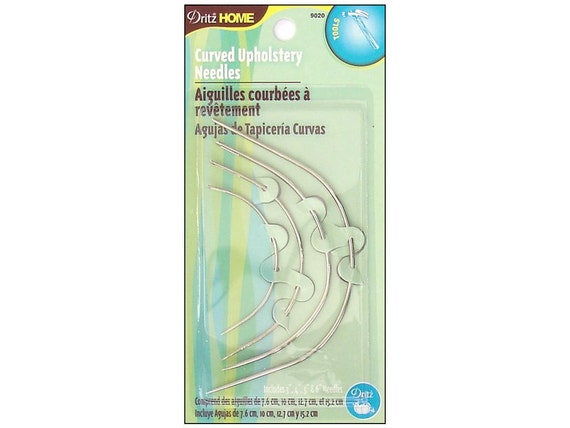 Dritz Curved Upholstery Specialty Hand Sewing Needles Slip Stitching Seat Work Box Edges Edge Rolls Springs