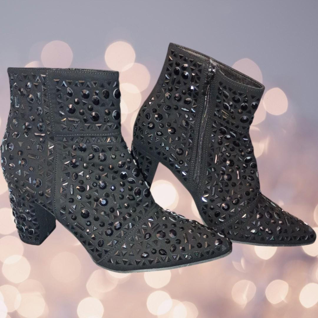 Rhinestone Ankle Booties for Women Canada